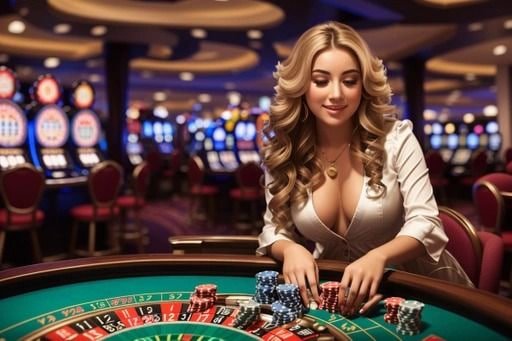 Popular slot game screen featuring colorful reels and jackpots